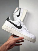 Nike Air Force 1 White Black Pebbled