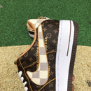 Nike Air Force 1 x Louis Vuitton LV com Mala