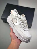 Nike Air Force 1 Pixel SE Branco e Prata