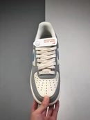 Nike Air Force 1 Low Cinza e Azul