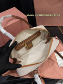 Bolsa Miu Miu - Beau em canvas e couro