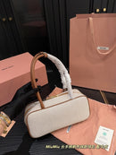 Bolsa Miu Miu - Beau em canvas e couro