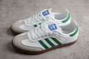 Tênis Adidas Samba OG branco e verde