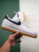 Nike Air Force 1 - Branco com Azul Escuro