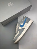 Nike Air Force 1 Low Cinza e Azul