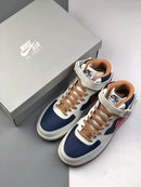 Nike Air Force 1 Mid Beige Dark Blue