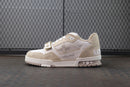 Tênis Louis Vuitton Trainer masculino Bege