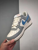 Nike Air Force 1 Low Cinza e Azul