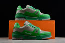 Louis Vuitton Trainer Green And Grey