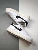 Nike Air Force 1 White Black Pebbled