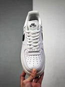 Nike Air Force 1 White Black Pebbled