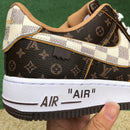 Nike Air Force 1 x Louis Vuitton LV com Mala
