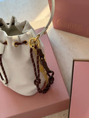 Bolsa Miu Miu - mini nécessaire em gabardine